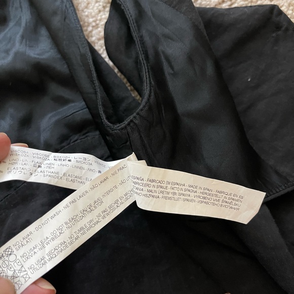 SEXY Zara Basic black double open vest size 6 - Picture 10 of 12